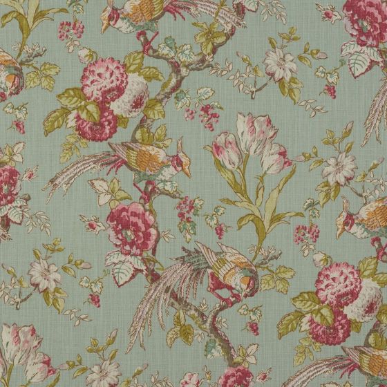 Renaissance in Duckegg by Fryetts Fabrics | Curtain Fabric Store