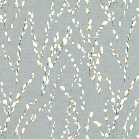 curtain fabric grey and yellow