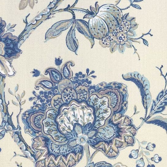 Rosemoore in Wedgewood by Chatham Glyn Fabrics | Curtain Fabric Store