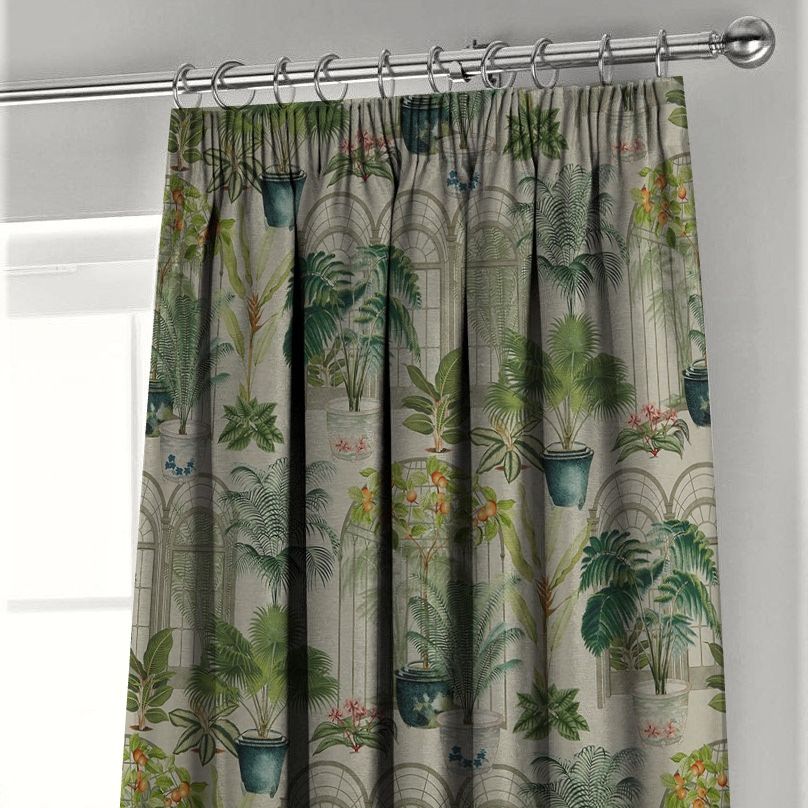 Victorian Glasshouse in Spruce by iLiv Fabric | Curtain Fabric Store